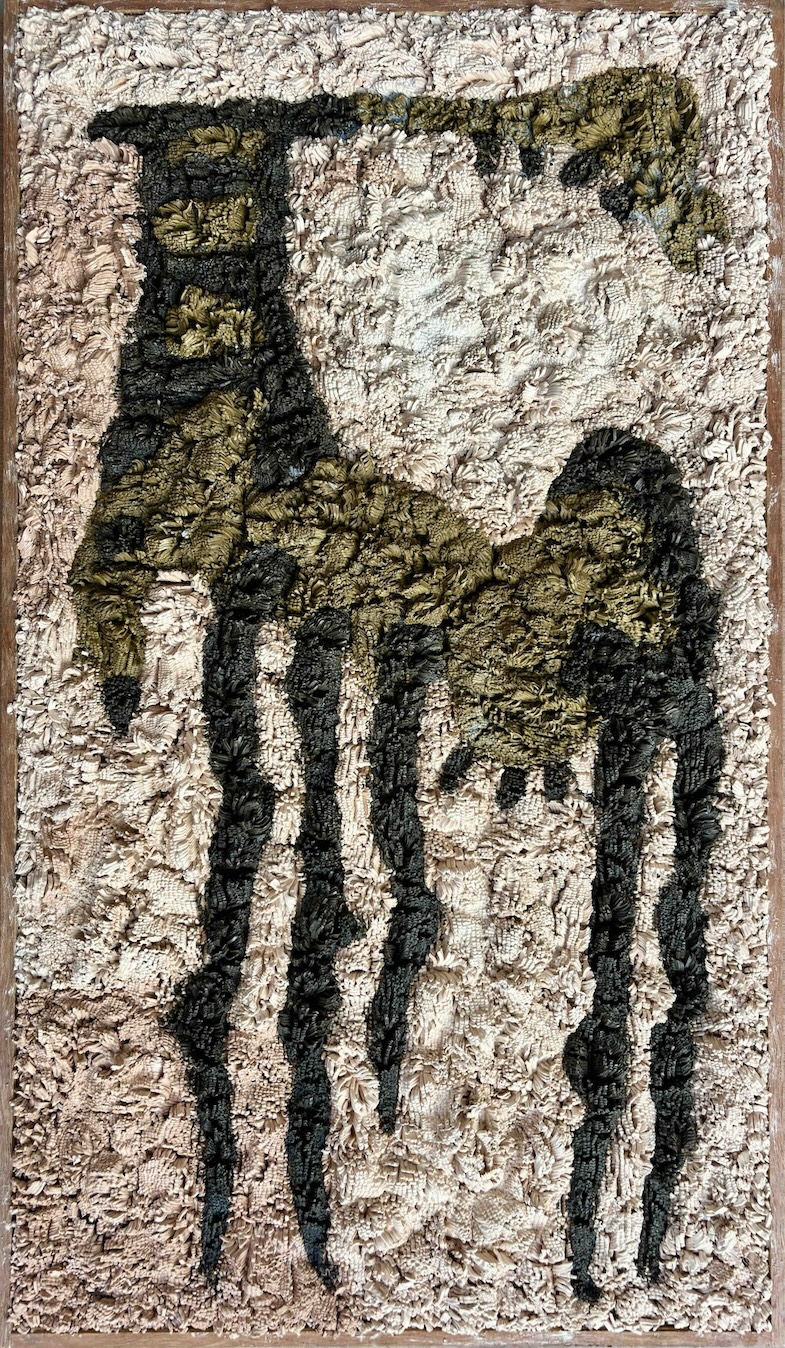 Mojahid Musa, found object, clay painting, dhaka art summit